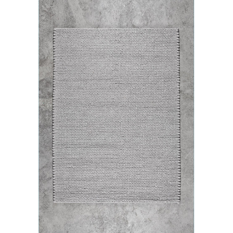 Carla&Marge Jirda Hand Braided Grey Rug Wayfair.co.uk